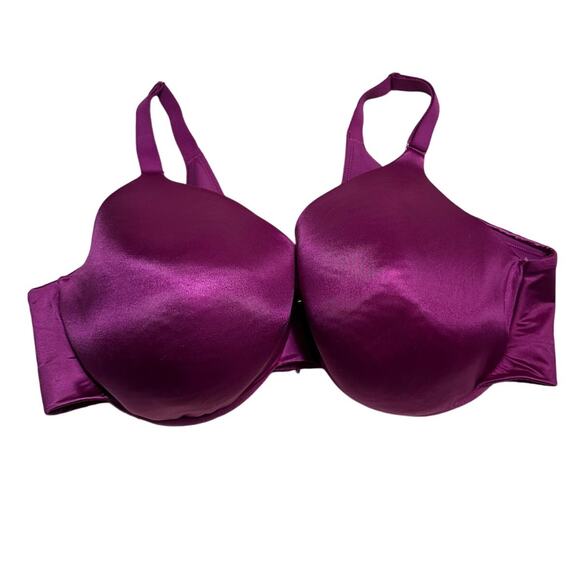 Cacique Full Coverage Underwire Bra Size 44DD Lightly Padded Fushia Magenta - Picture 1 of 6